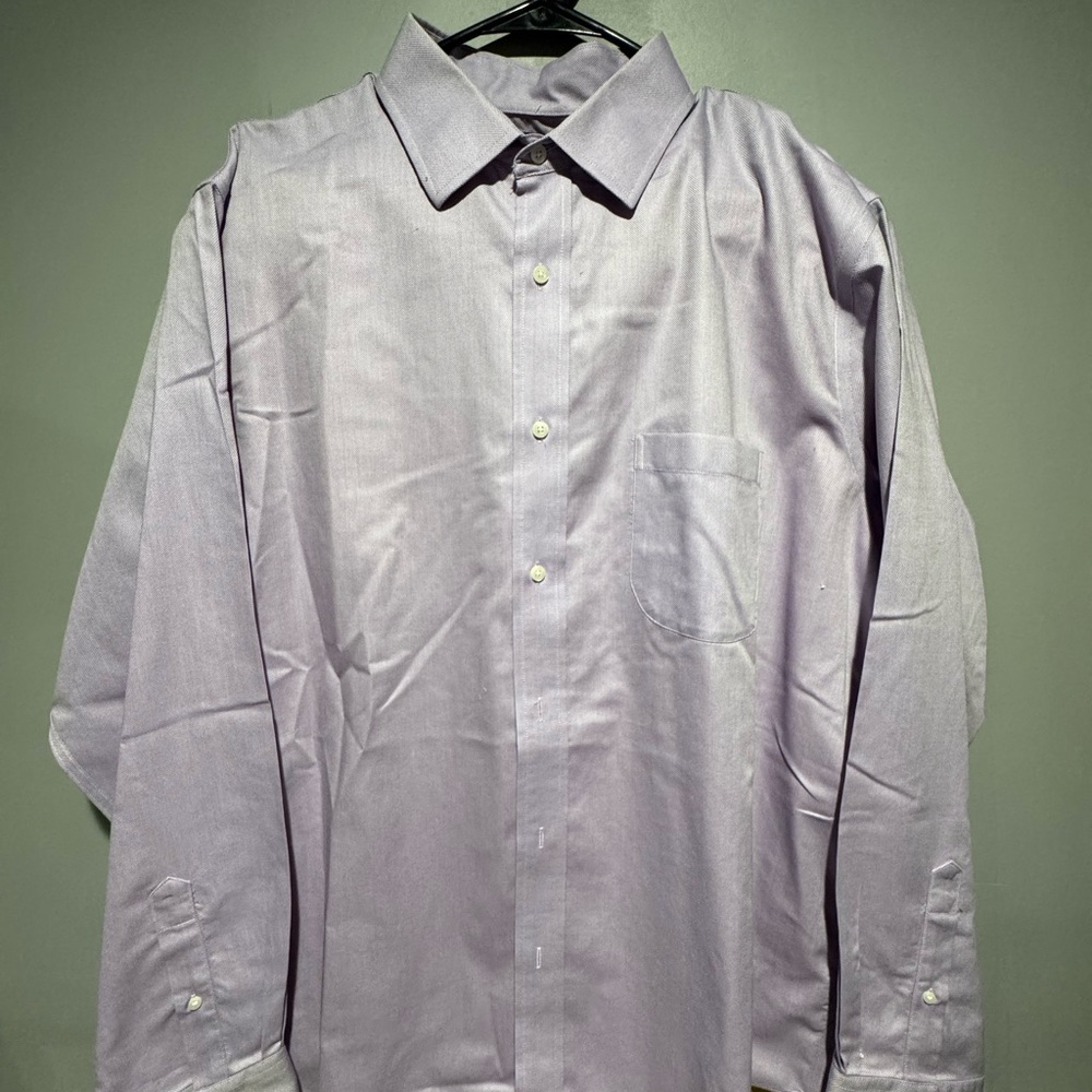 Croft & Barrow Purple Dress Shirt Long Sleeve